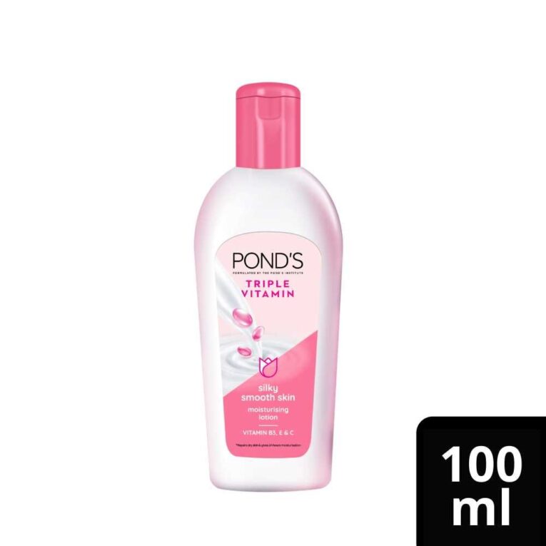 Ponds Triple Vitamin Moisturising Lotion Silky Smooth Skin 100 ml - Image 1